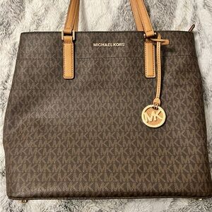 Michael Kors Signature Brown and Tan Tote